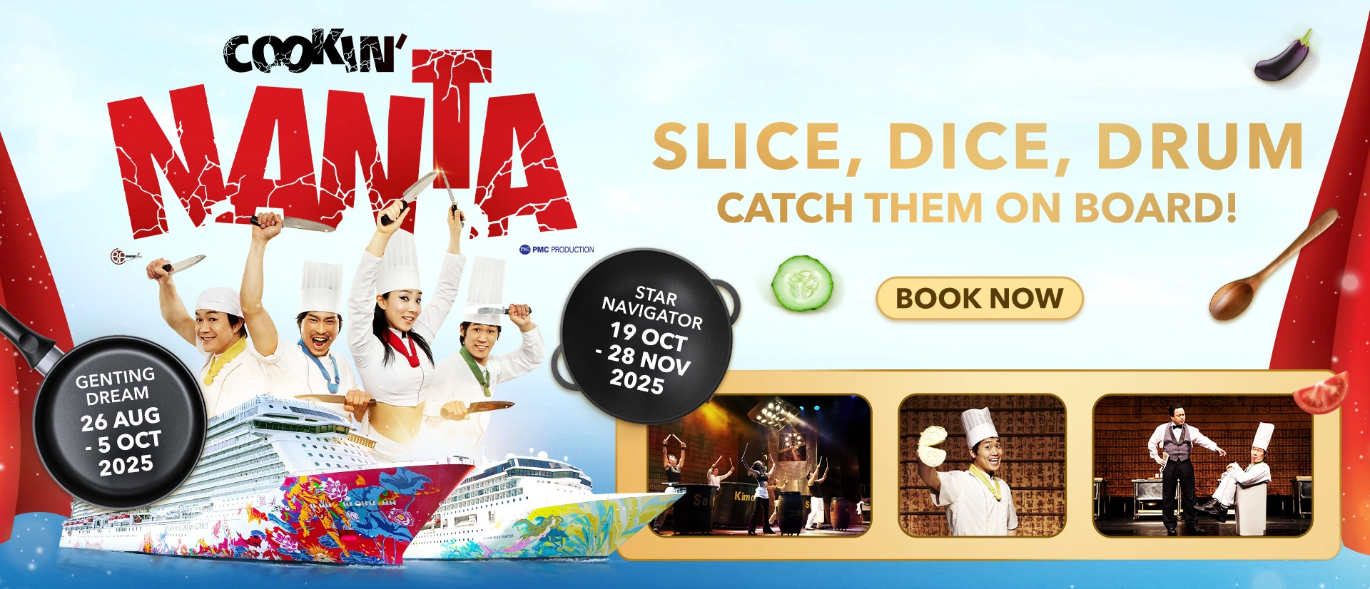 Genting Dream and Star Navigator cruises featuring Cookin’ Nanta live performance from August to November 2025